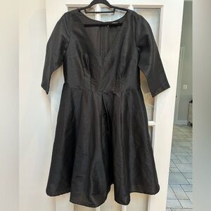 Wayward Fancies eshakti Black Dress Chic Waistband Whimsical Goth Plus Size 1X